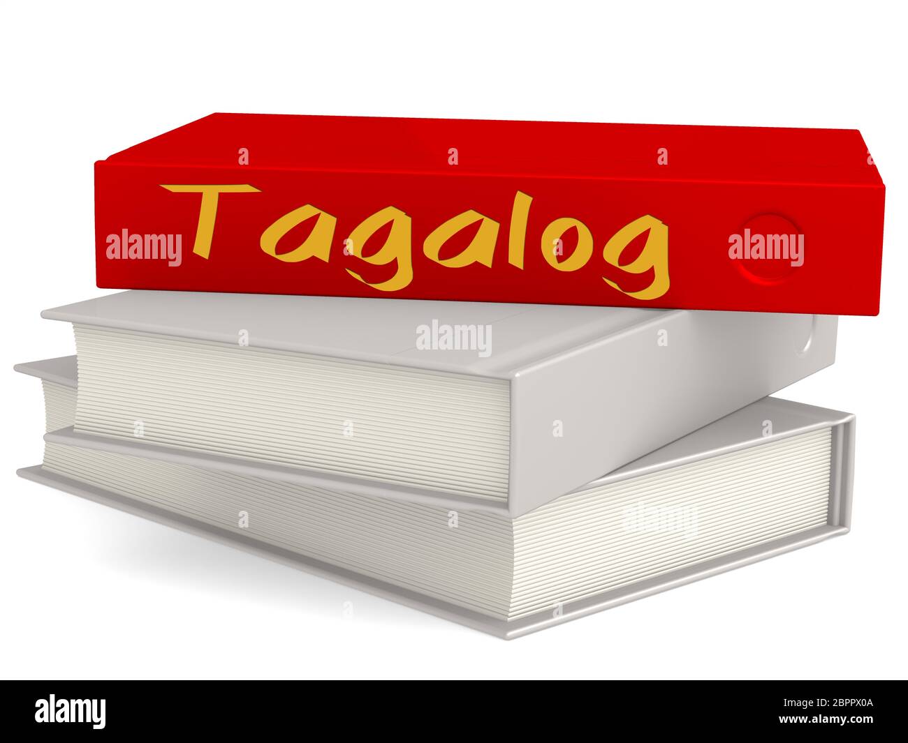 I cartonati con Tagalog word, rendering 3D Foto stock - Alamy