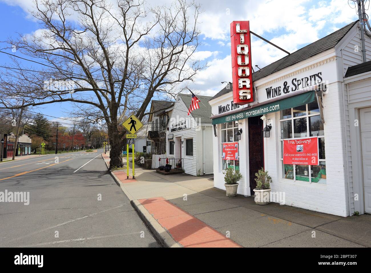 Negozio di liquori Setauket Long Island New York Foto Stock