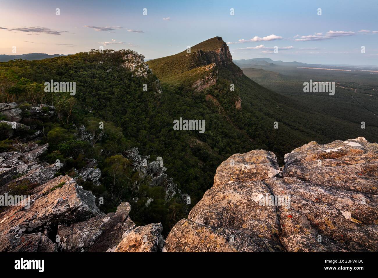 Picco di segnale nei Grampians meridionali. Foto Stock