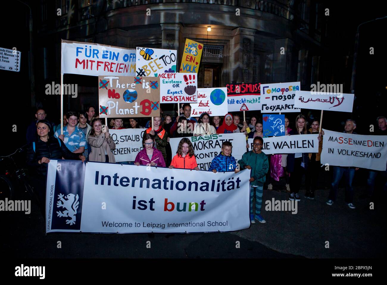 Demo , Leipzig 23092019 Runde Ecke f wehnert Foto Stock