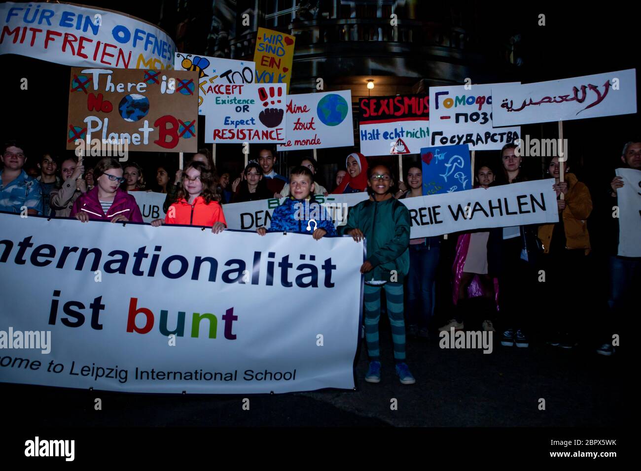 Demo , Leipzig 23092019 Runde Ecke f wehnert Foto Stock