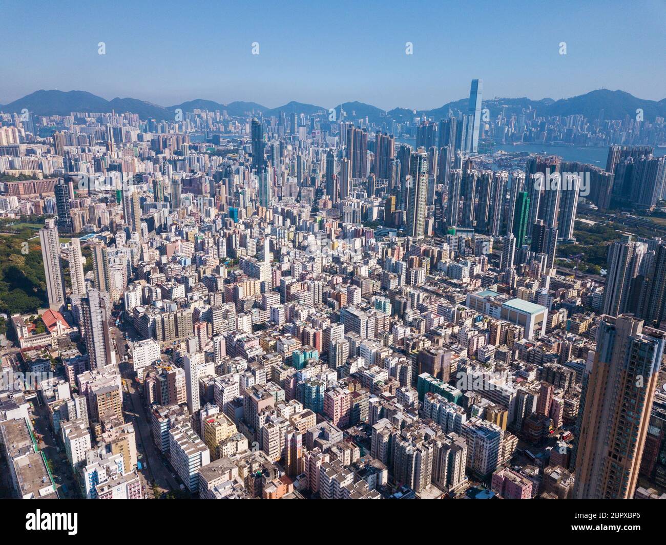 Kowloon City, Hong Kong 25 Maggio 2018:- quartiere residenziale di Hong Kong Foto Stock