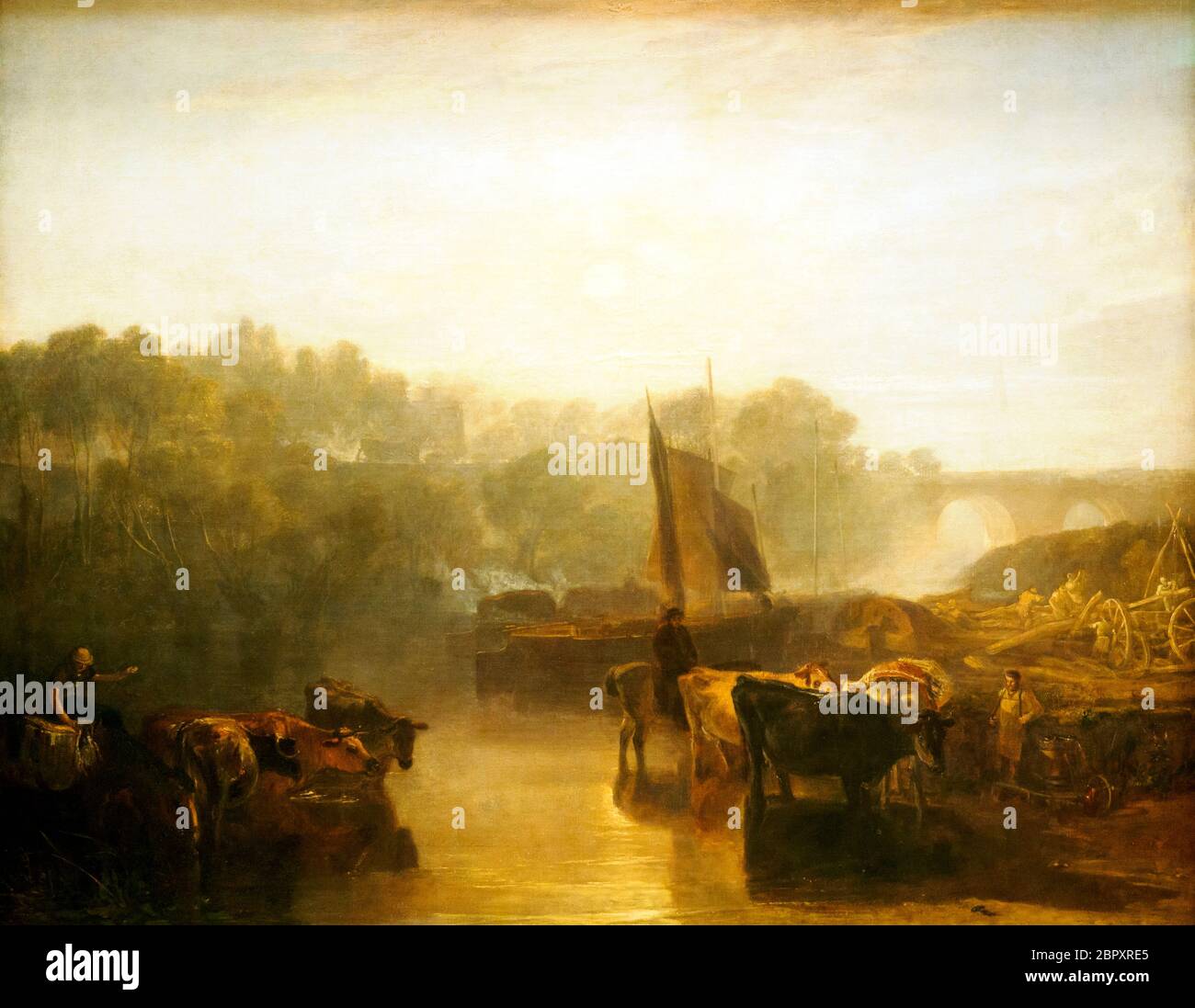 JMW Turner 1775-1851 Abingdon ha esposto 1809 olio su tela Foto Stock