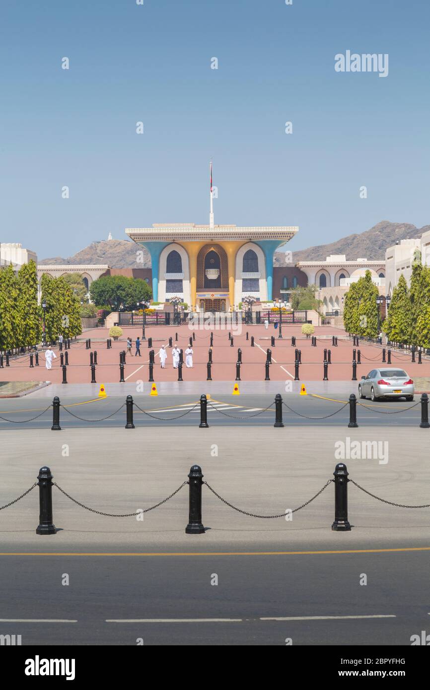 Vista del Palazzo dei Sultani, Mascate, Oman Medio Oriente, Asia Foto Stock