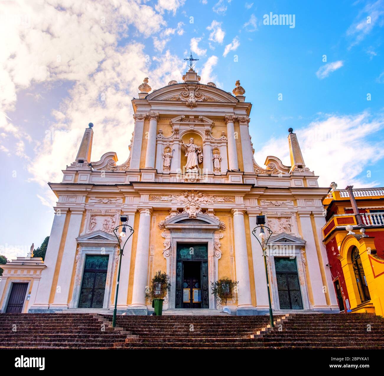 Basilica di Santa Margherita in Liguria - punto di riferimento dell'Italia Foto Stock