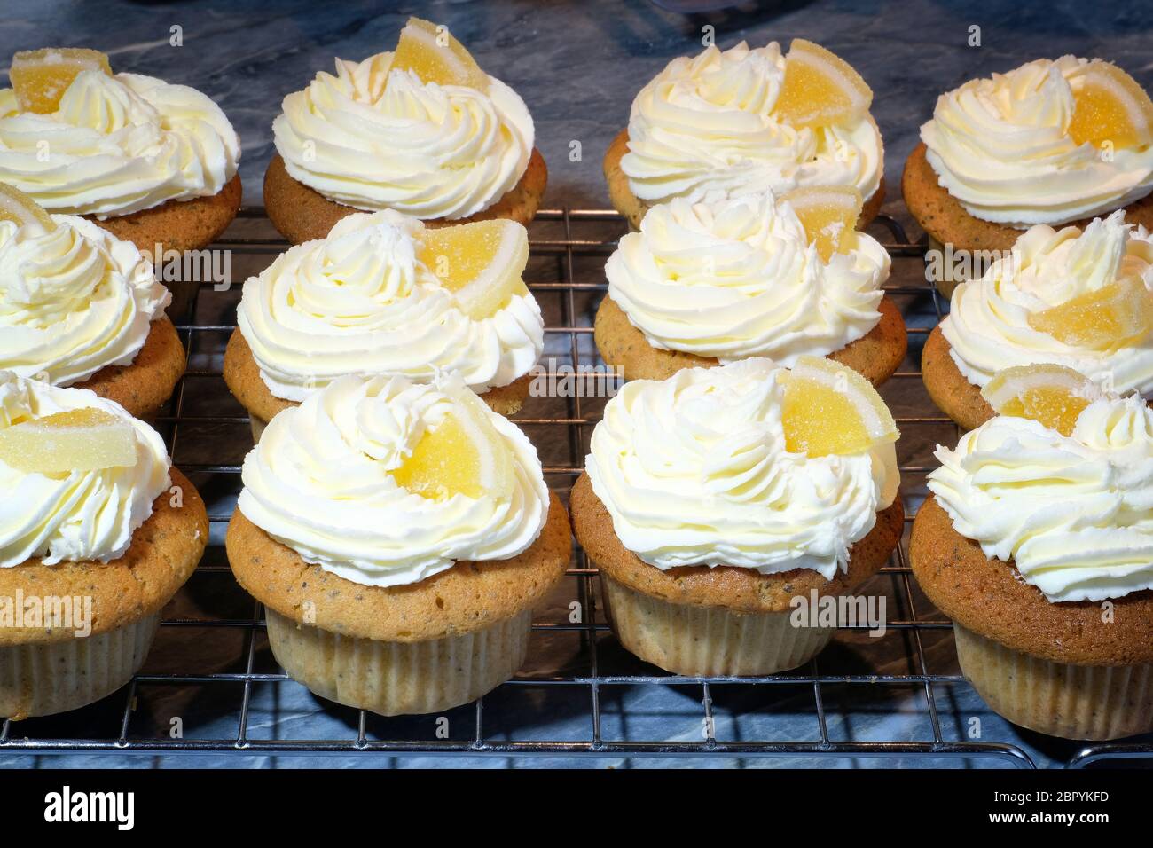 Torte di limone fatte in casa Foto Stock