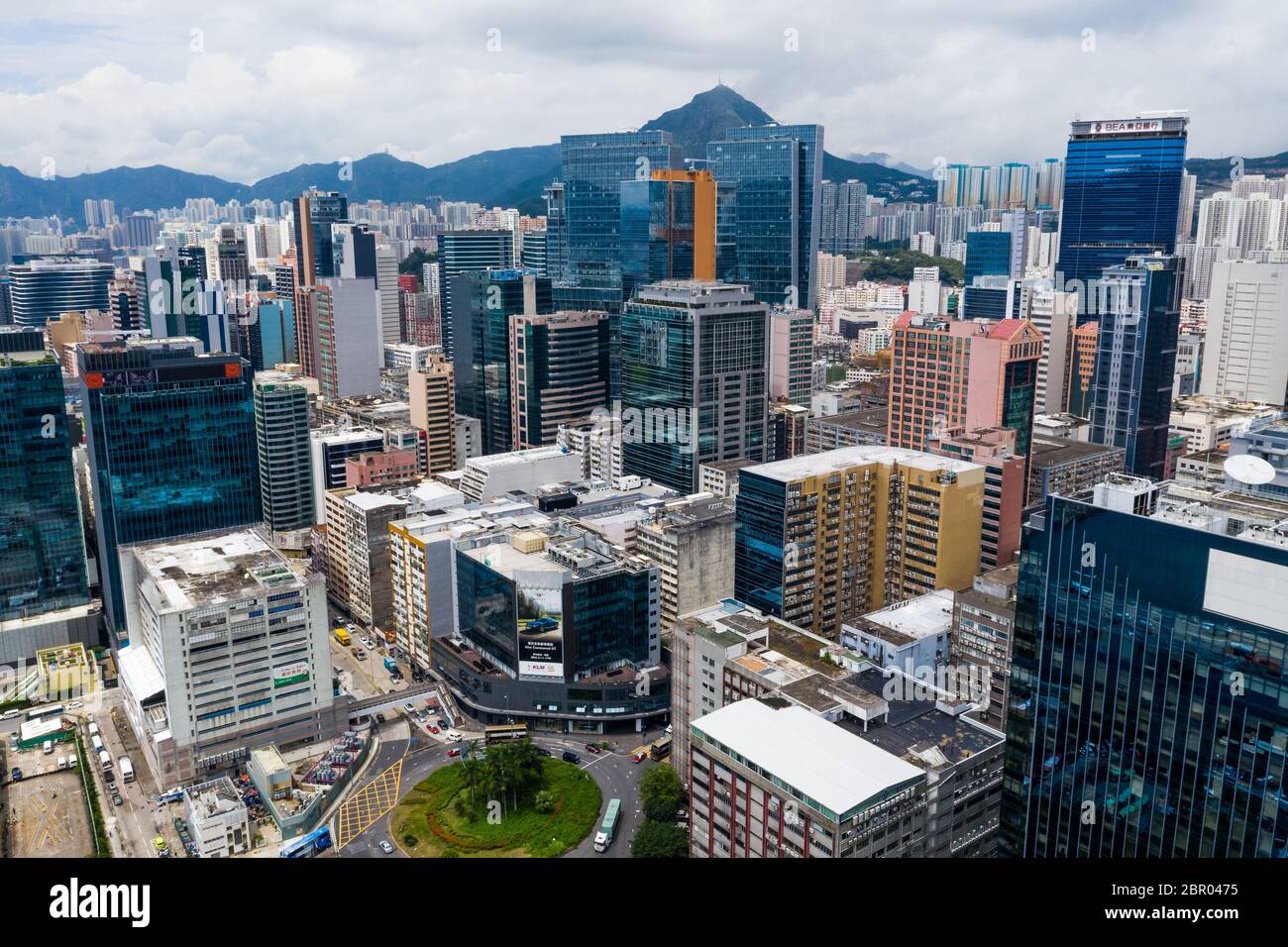 Kowloon Bay, Hong Kong 02 settembre 2018:- Hong Kong città Foto Stock