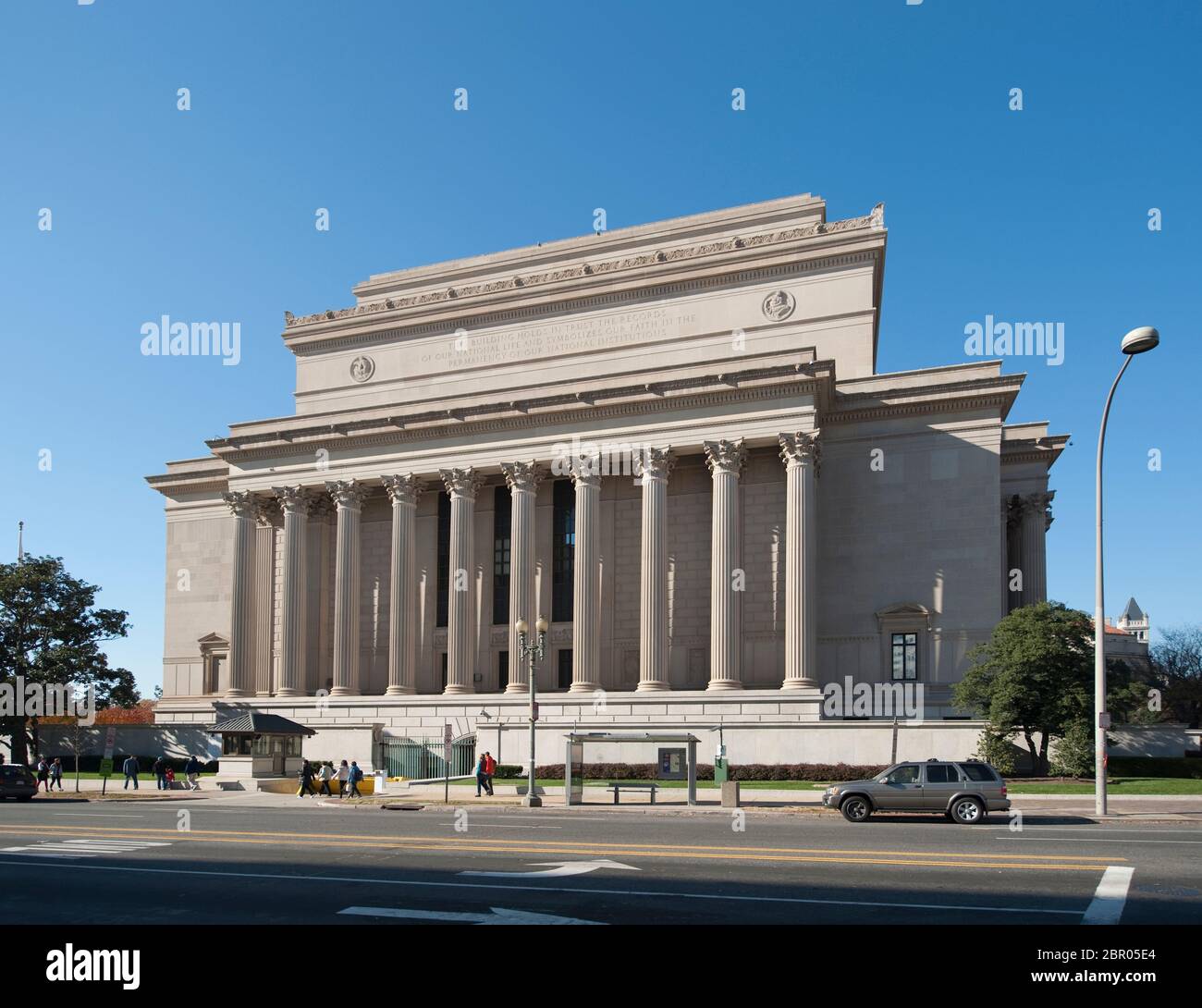 Il National Archives building a Washington DC, Stati Uniti d'America Foto Stock