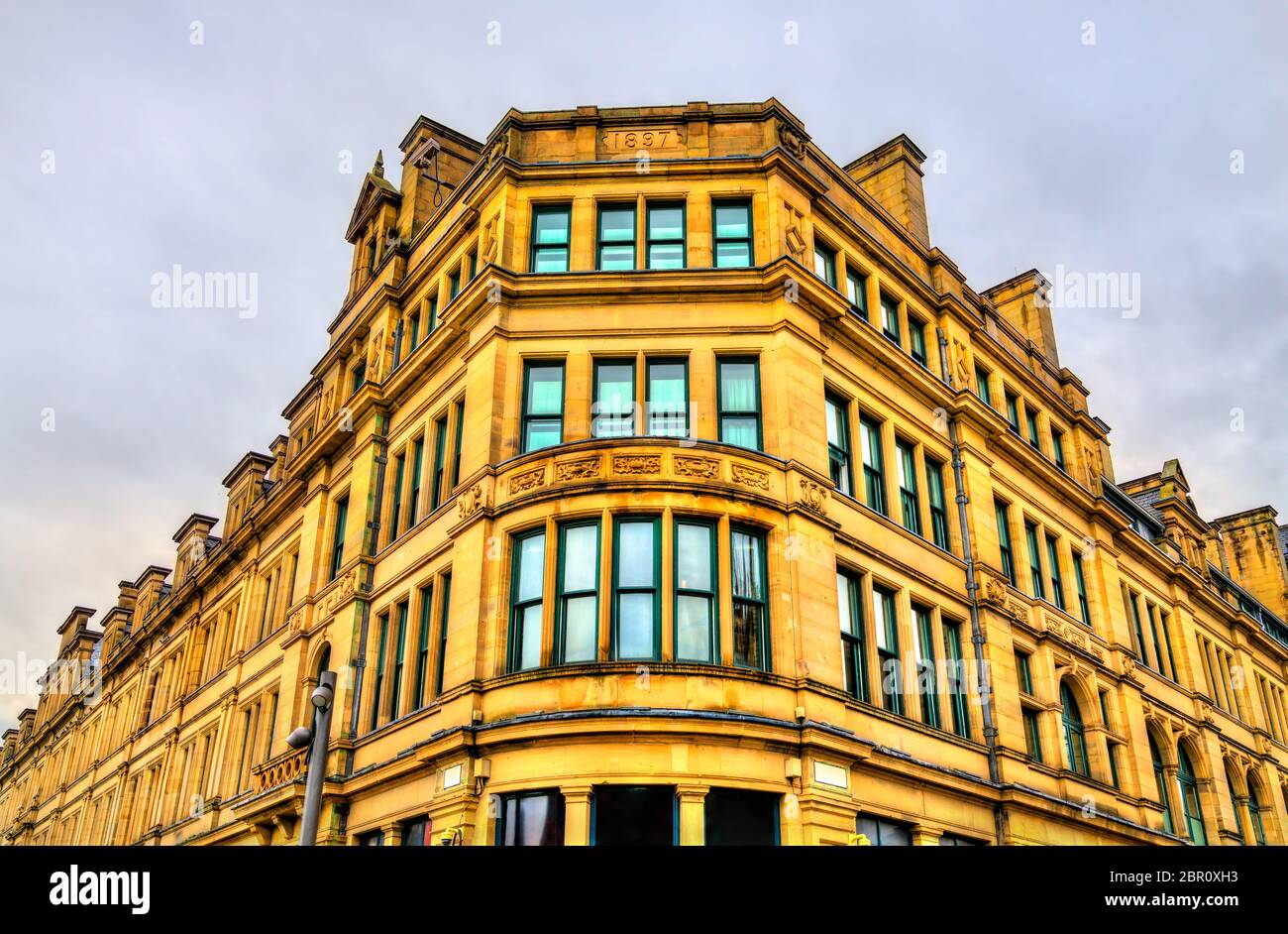 Architettura di Manchester in Inghilterra Foto Stock