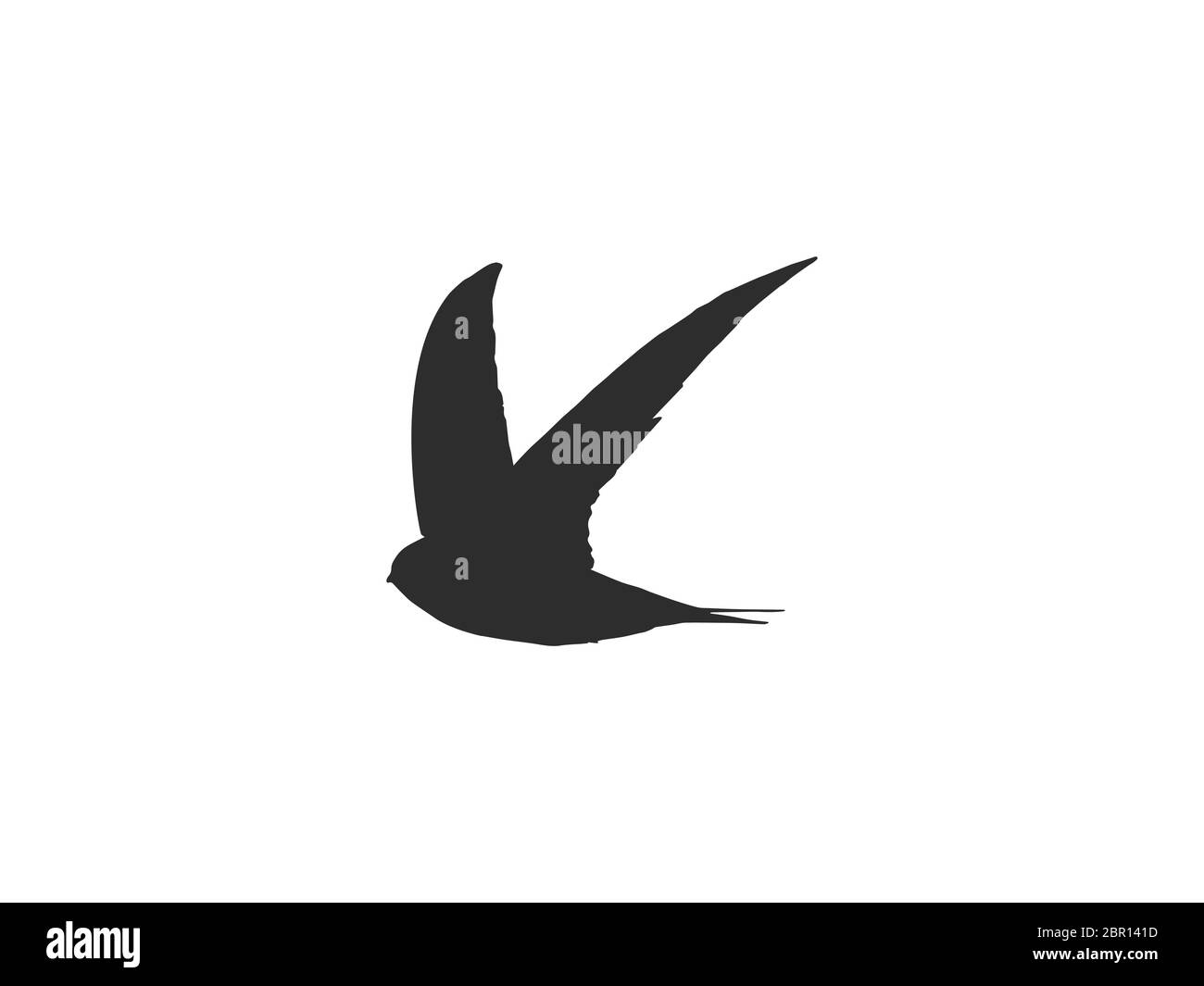 Uccello, icona della natura. Illustrazione vettoriale, design piatto. Illustrazione Vettoriale