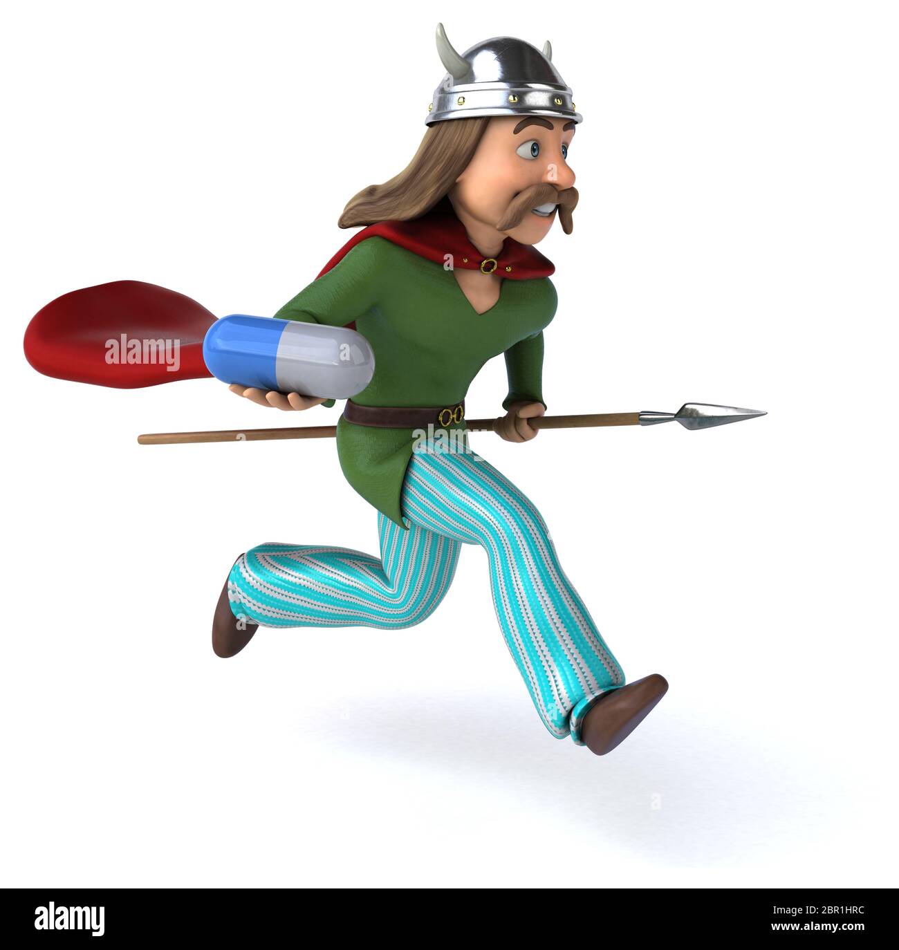 Divertimento in Gallia - 3D illustrazione Foto Stock