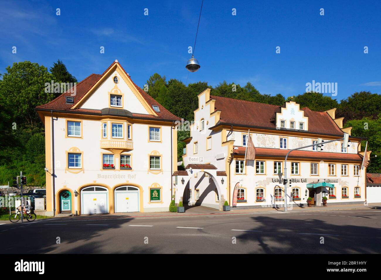 Hotel Bayerischer Hof, Kempten, Allgäu, alta Svevia, Baviera, Germania, Europa Foto Stock