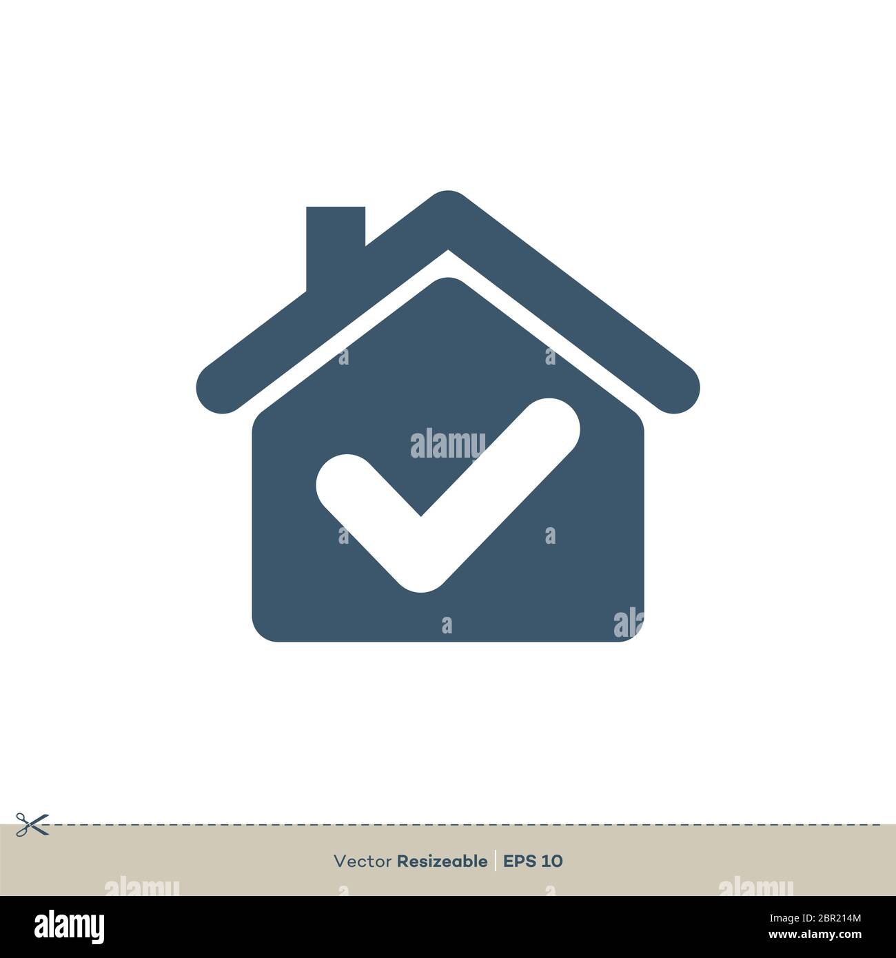 Home selezionare Mark Vector Logo Template Illustration Design Foto Stock