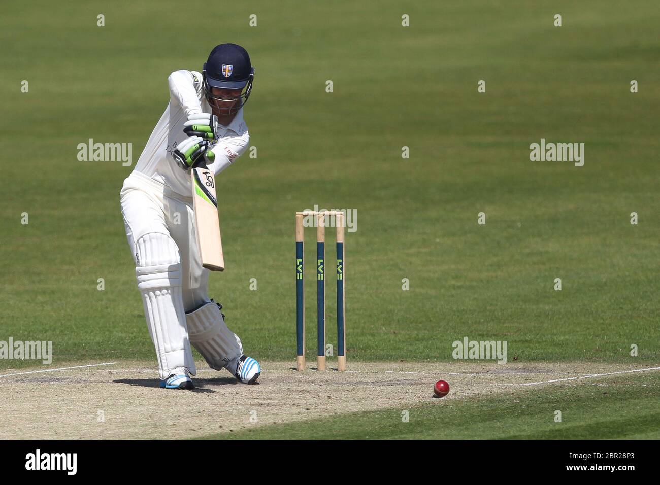 LEEDS, INGHILTERRA - Keaton Jennings of Durham batting durante la partita del campionato della contea di LV tra Yorkshire e Durham al campo di cricket Headingley, St Michaels Lane, Leeds mercoledì 9 luglio 2014 (Credit: Mark Fletcher | MI News) Foto Stock