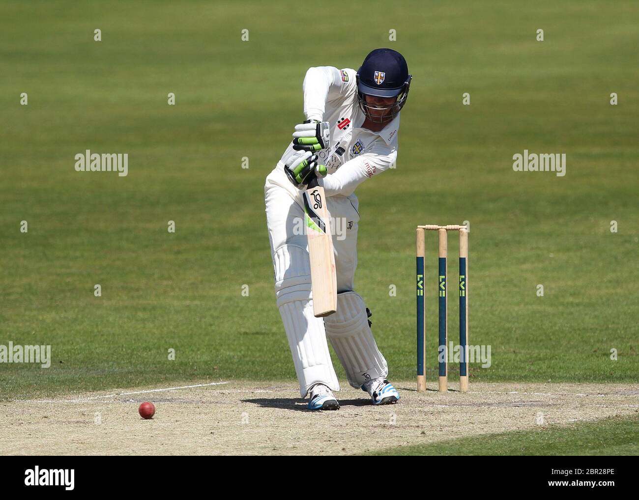 LEEDS, INGHILTERRA - Keaton Jennings of Durham batting durante la partita del campionato della contea di LV tra Yorkshire e Durham al campo di cricket Headingley, St Michaels Lane, Leeds mercoledì 9 luglio 2014 (Credit: Mark Fletcher | MI News) Foto Stock