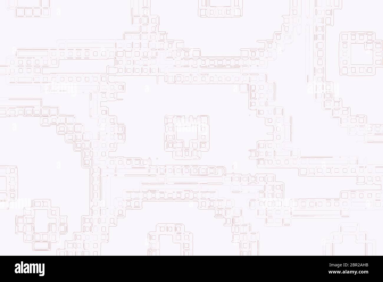 Grafica di sfondo astratta e mutata per concetto in robotica, circuiteria, potenza, energia, informatica, spazio per la copia, spazio per il testo aggiunto, sfondo Foto Stock