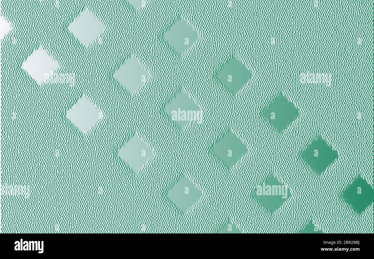 Grafica di sfondo verde 3-D testurizzata con forme a diamante decorative in bassorilievo e spazio per il testo, spazio per aggiungere copia, sfondo, sfondi Foto Stock