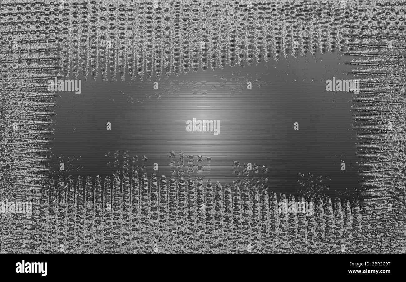 Sfondo grafico incorniciato, bordato, in effetto ghiaccio con spazio per la copia, spazio per aggiungere testo Foto Stock