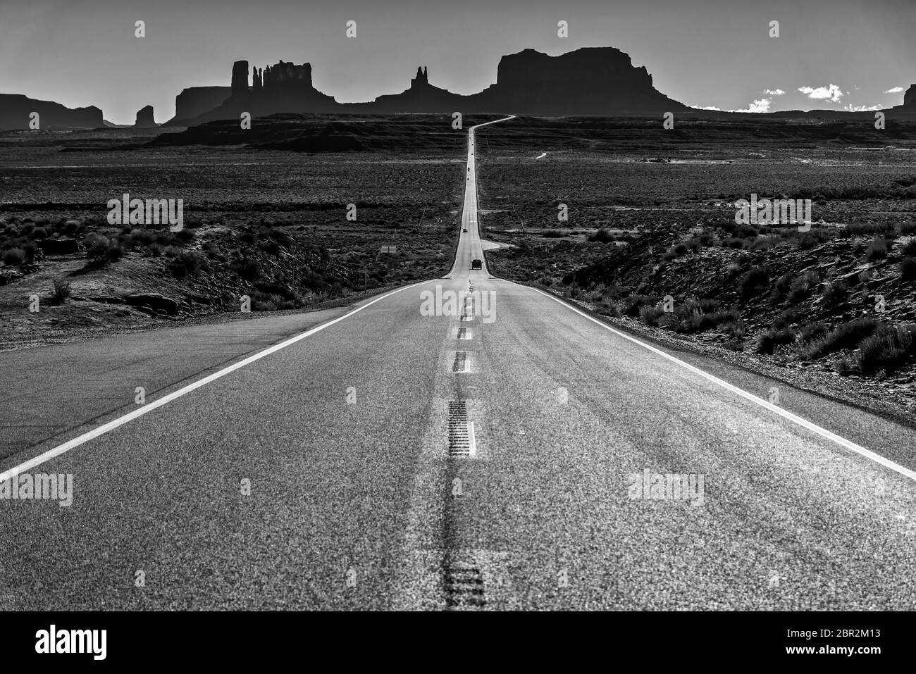 Vista in Monument Valley, Arizona USA Foto Stock