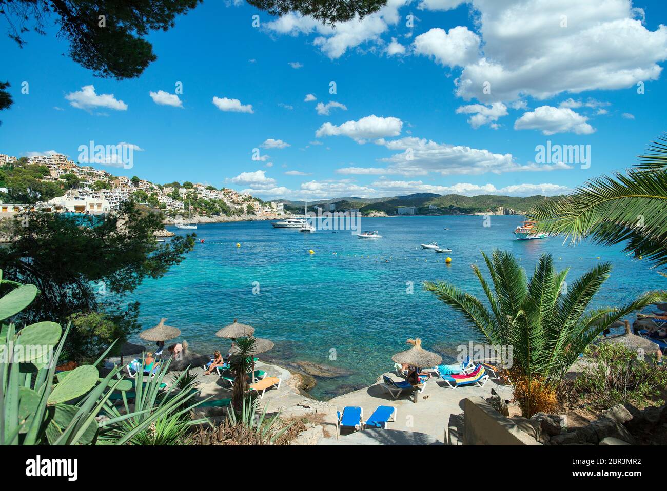 Cala Fornells, Paguera, Maiorca, Baleari, Spagna Foto Stock