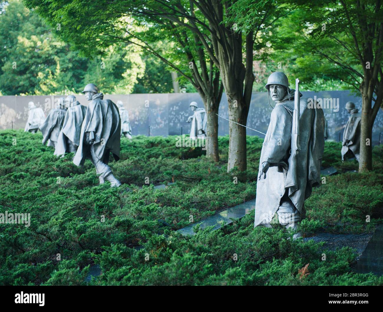 Memoriale dei veterani di guerra coreani, Washington DC, Stati Uniti Foto Stock