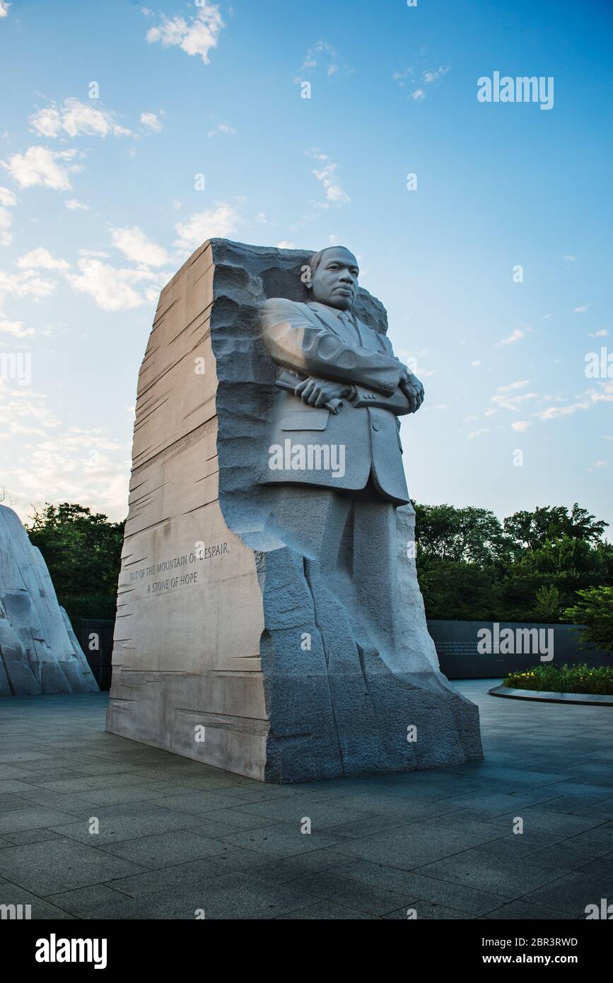 Il Martin Luther King Jr. Memorial sul National Mall di Washington, DC Foto Stock