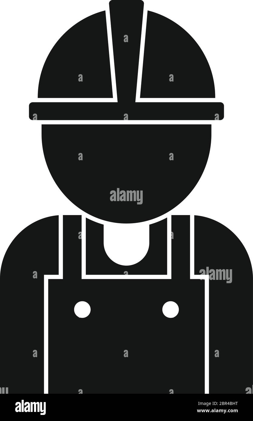 Icona del tecnico addetto alla riparazione su strada. Semplice illustrazione dell'icona vettoriale del lavoratore di riparazione stradale per il web design isolato su sfondo bianco Illustrazione Vettoriale