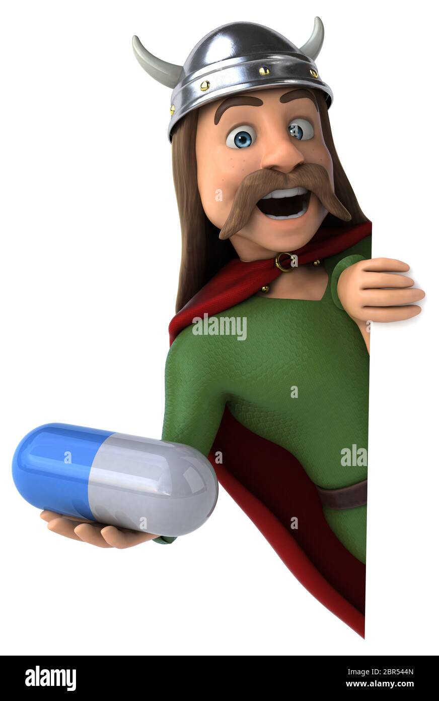 Divertimento in Gallia - 3D illustrazione Foto Stock