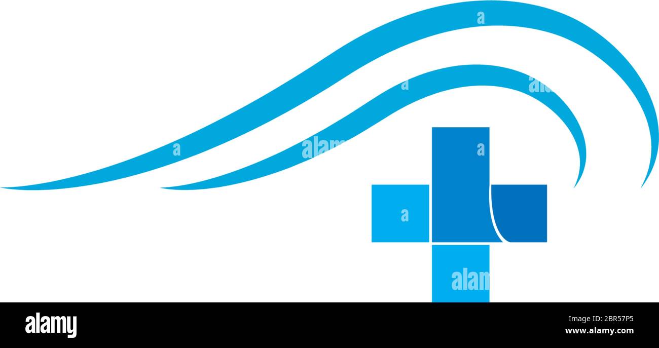 Immagine dell'icona del logo dell'onda di emergenza Illustrazione Vettoriale