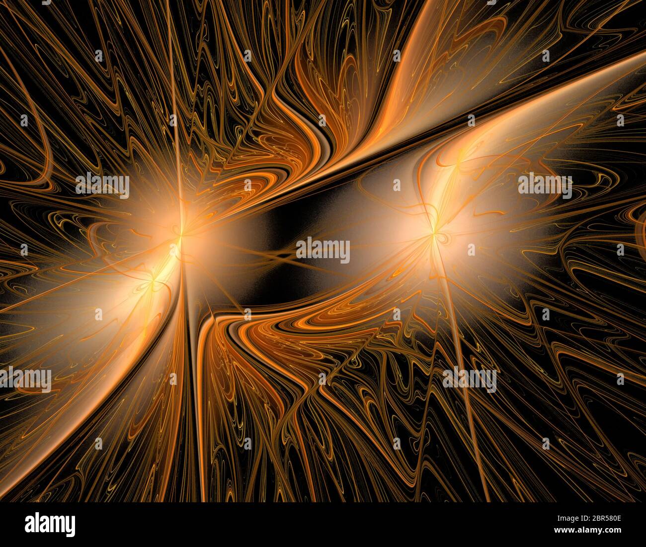 Immagine generata dal computer frattale astratto, per sfondi, web design, sfondo Foto Stock