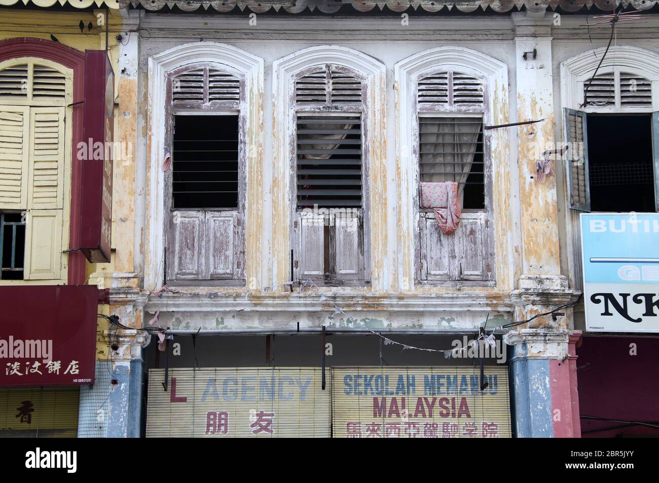 Architettura del patrimonio a Ipoh in Malesia Foto Stock