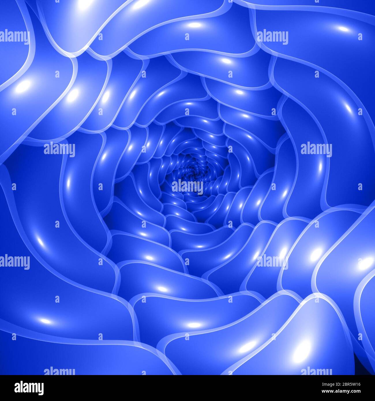 Spirale dinamica frattale. Un'immagine generata dal computer per l'utilizzo come sfondo nel design e nell'arte Foto Stock