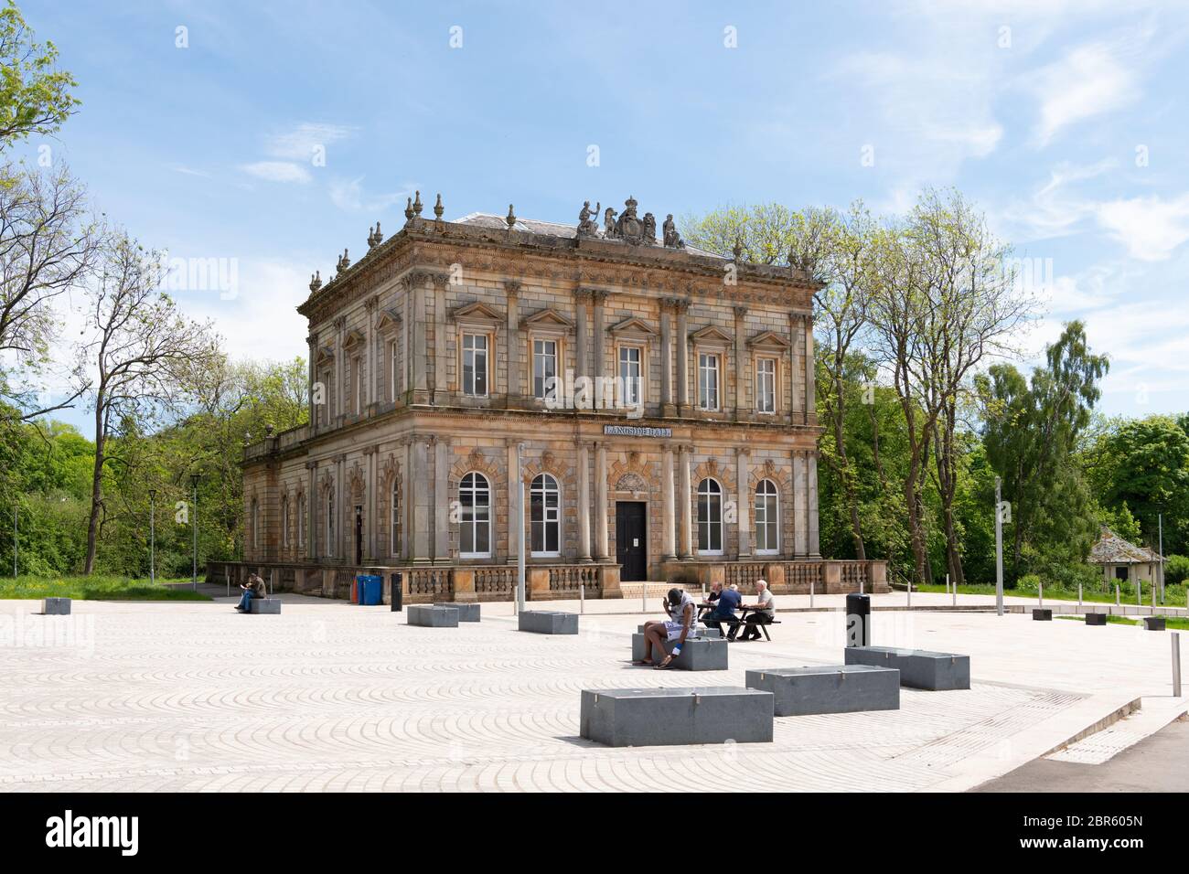 Langside Hall, Shawlands, Glasgow, Scozia, Regno Unito - costruito nel 1847 per la Banca Nazionale di Scozia Queen Street, Glasgow e trasferito a Shawlands 1901 Foto Stock