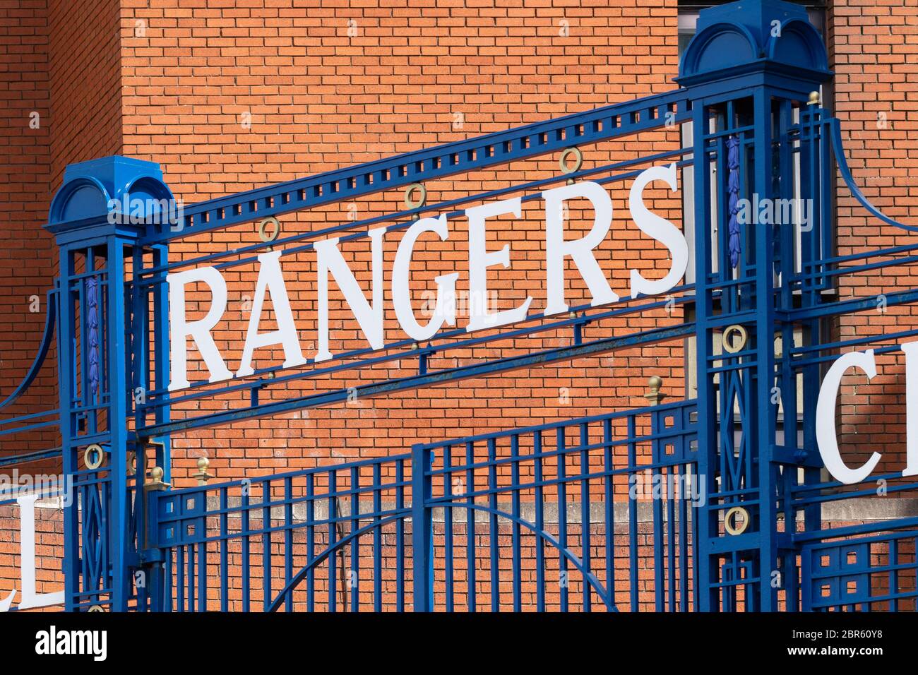 Glasgow Rangers Ibrox Stadium, Glasgow, Scozia, Regno Unito Foto Stock