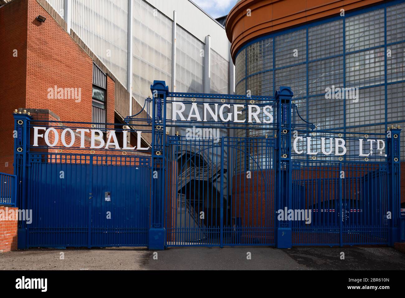 Glasgow Rangers Ibrox Stadium, Glasgow, Scozia, Regno Unito Foto Stock