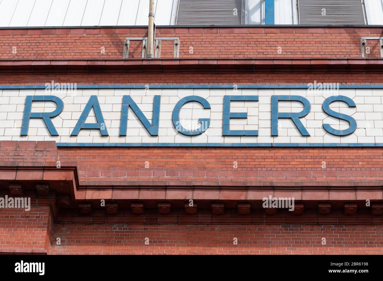 Glasgow Rangers Ibrox Stadium, Glasgow, Scozia, Regno Unito Foto Stock