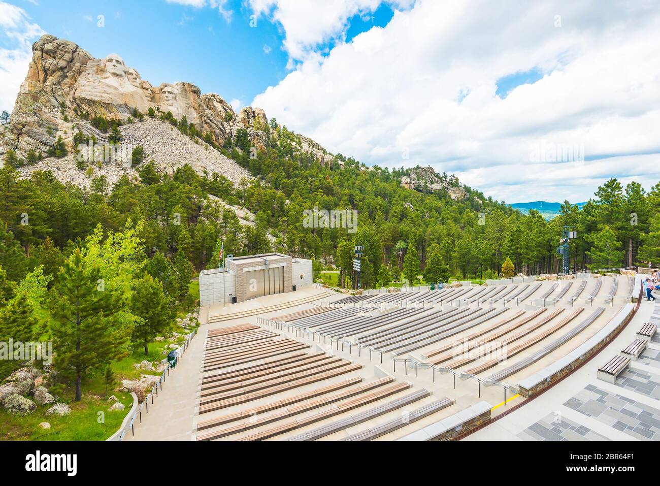 teatro a mt. rushmore il giorno, South Dakota, usa. Foto Stock