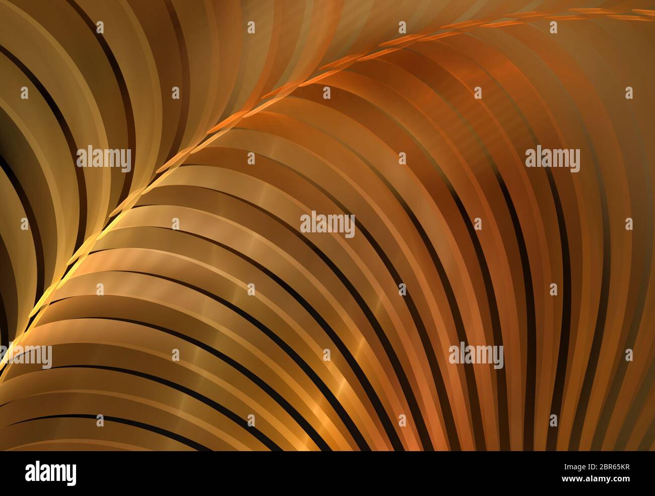 Immagine generata da computer a spirale dinamica frattale per l'uso come sfondo nel design e nell'arte Foto Stock