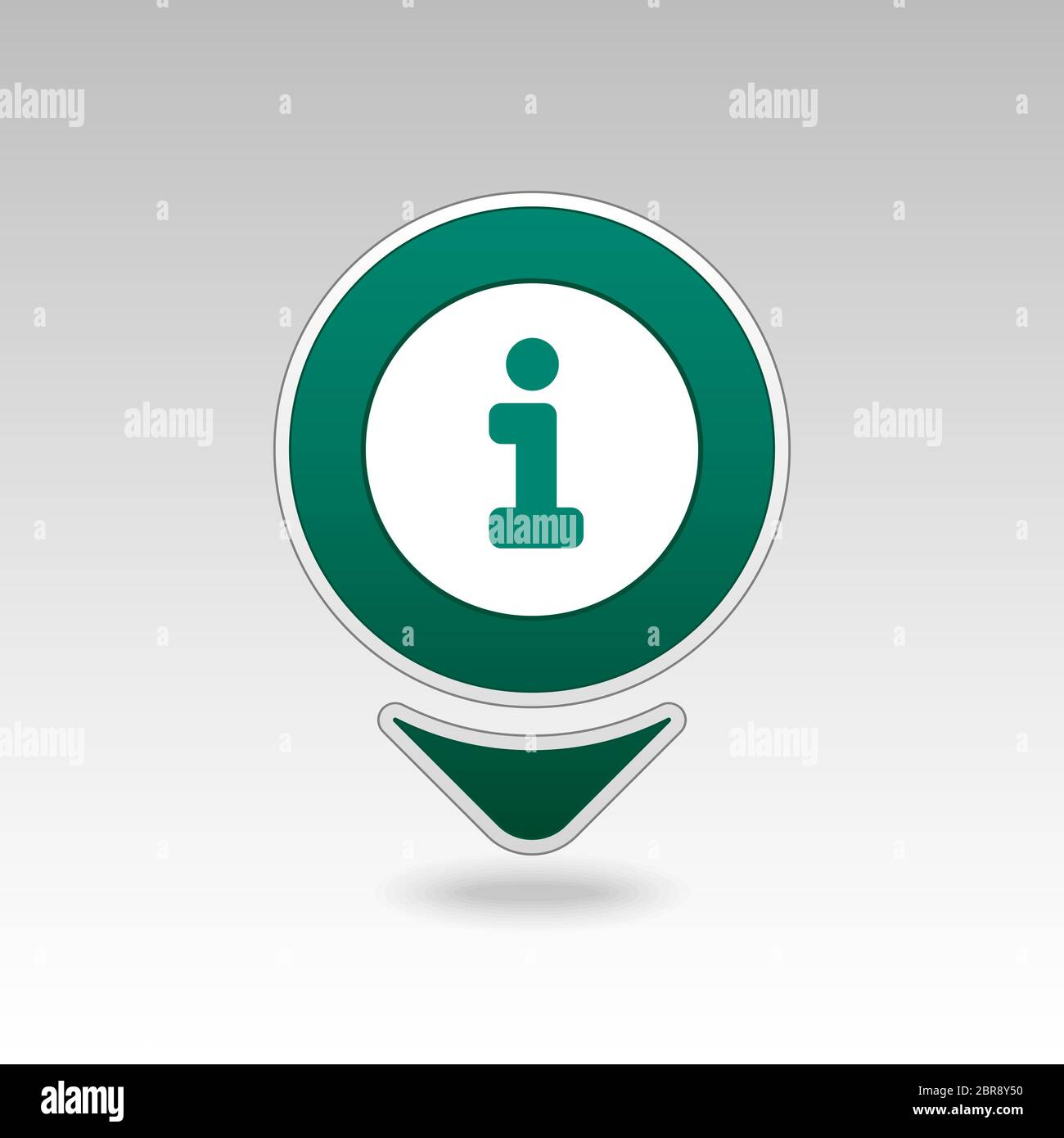 Le informazioni pin icona della mappa. Puntatore Mappa. I marcatori mappa. Destinazione icona vettore. Posizione GPS simbolo. Perni di mappatura icona 10 EPS file vettoriale ha transparenc Foto Stock