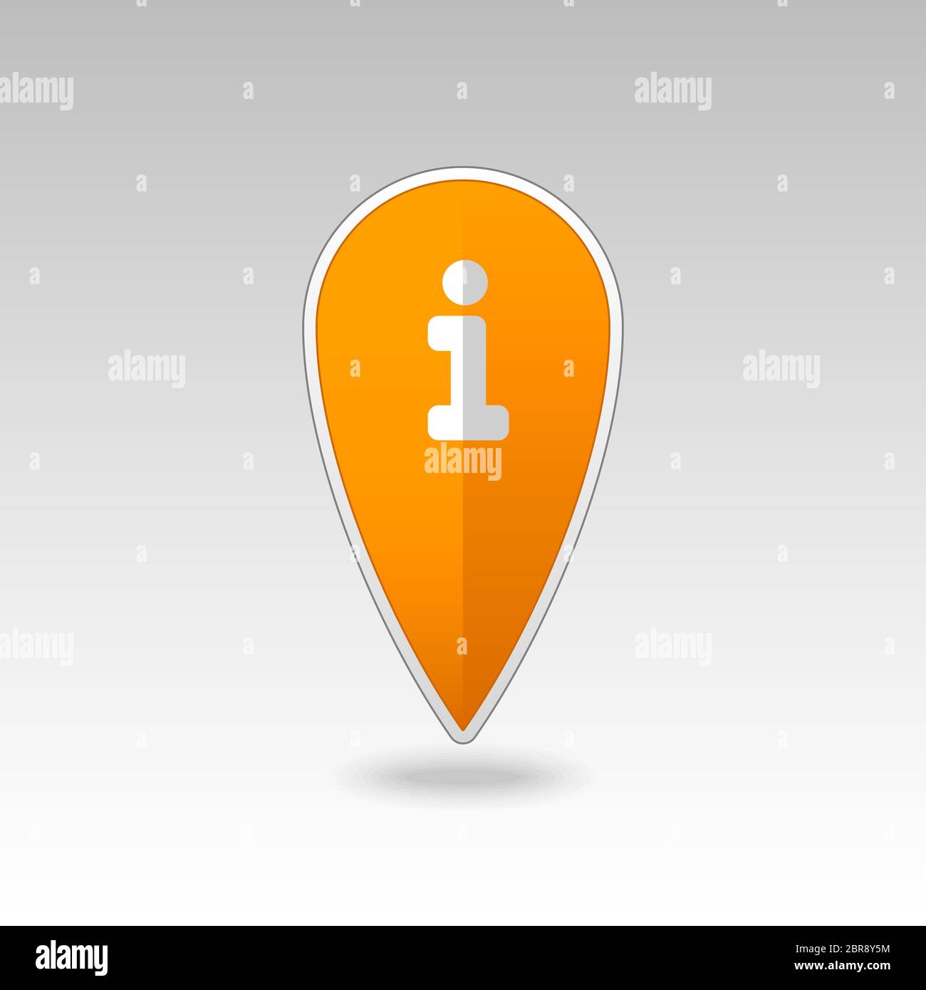 Le informazioni pin icona della mappa. Puntatore Mappa. I marcatori mappa. Destinazione icona vettore. Posizione GPS simbolo. Perni di mappatura icona 10 EPS file vettoriale ha transparenc Foto Stock