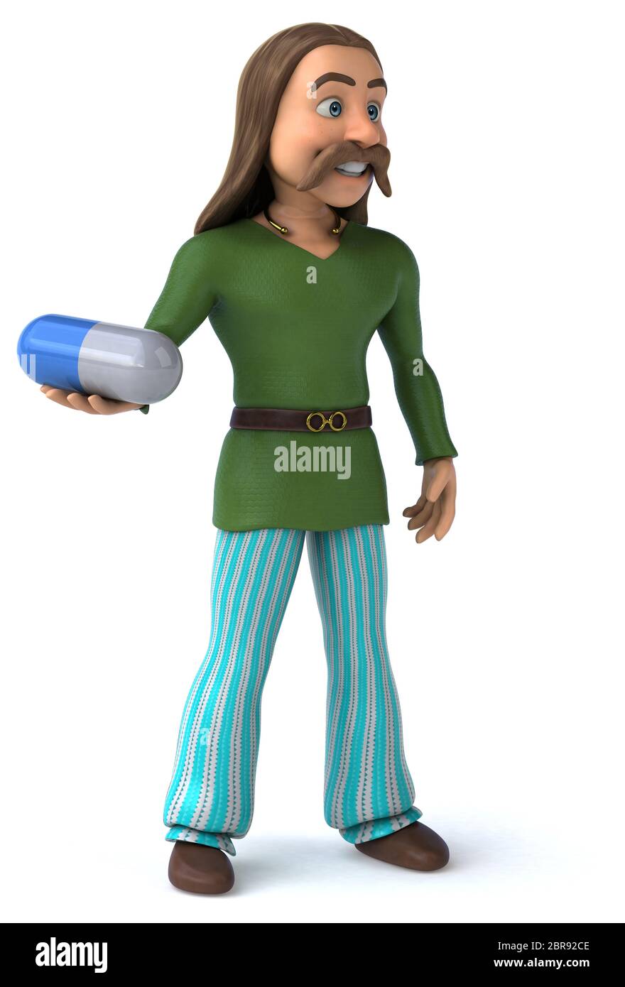 Divertimento in Gallia - 3D illustrazione Foto Stock