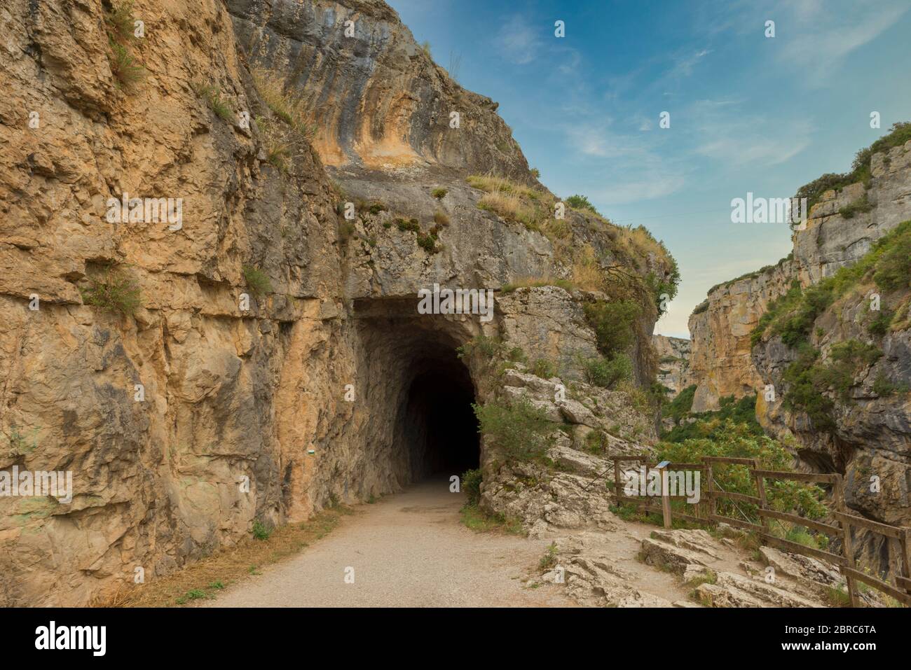 Greenway di irati nella bocca di Lumbier, Navarra Foto Stock