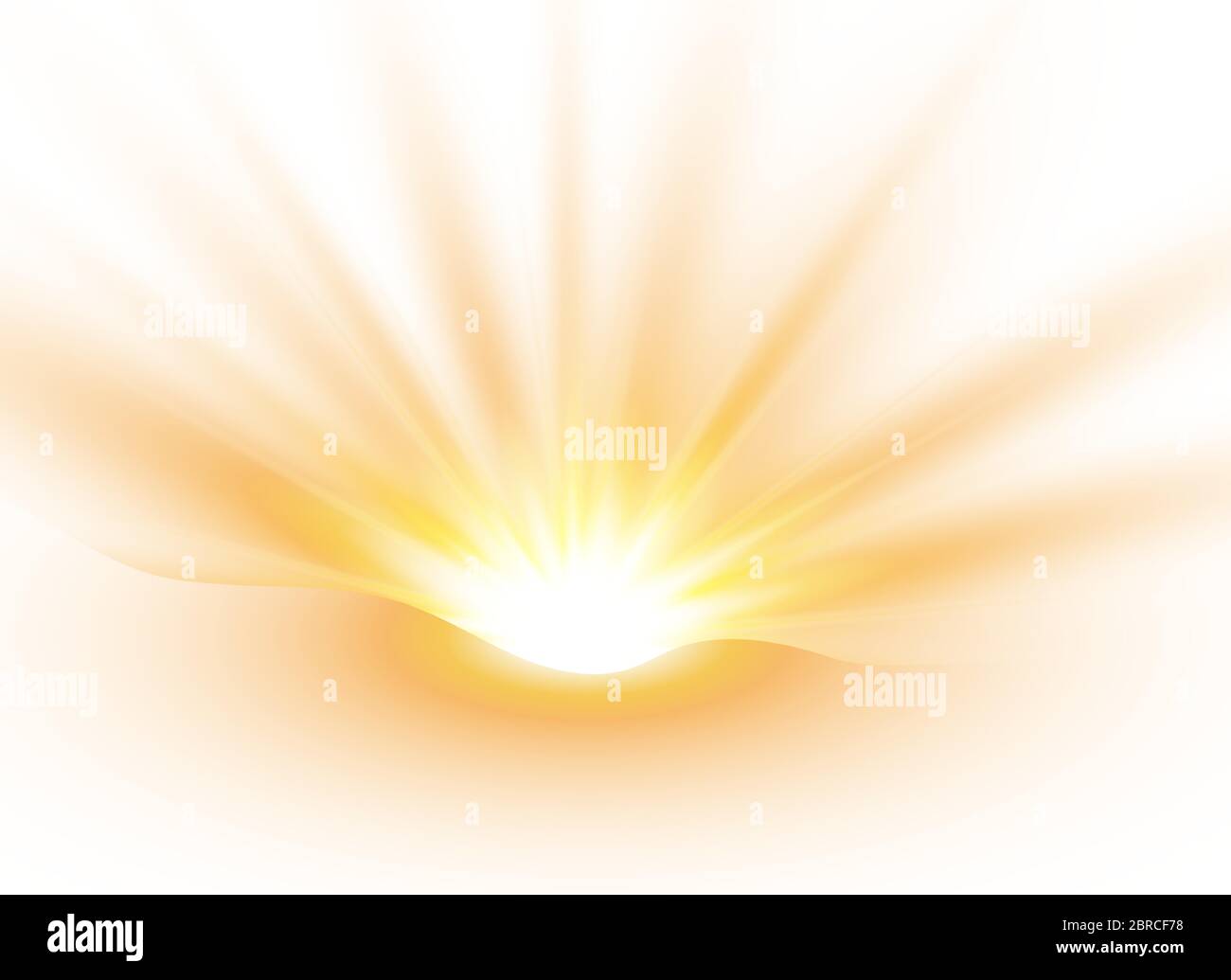 Alba. Luce solare un design traslucido speciale dell'effetto luminoso. Illustrazione vettoriale. Illustrazione Vettoriale