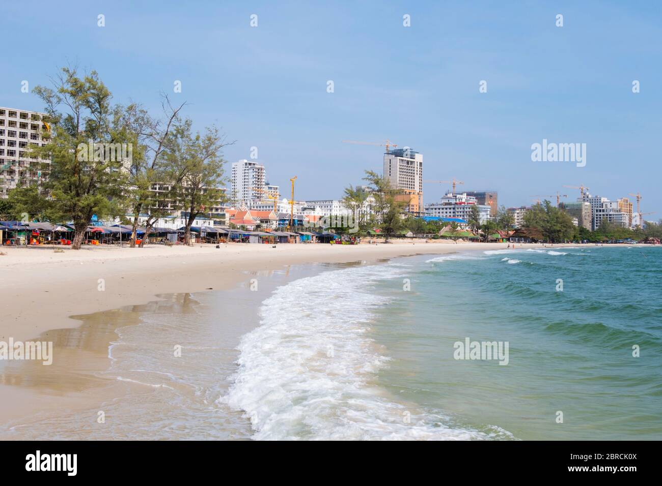 Ou Chheuteal Beach, Serendipity Beach, Sihanoukville, Cambogia, Asia Foto Stock