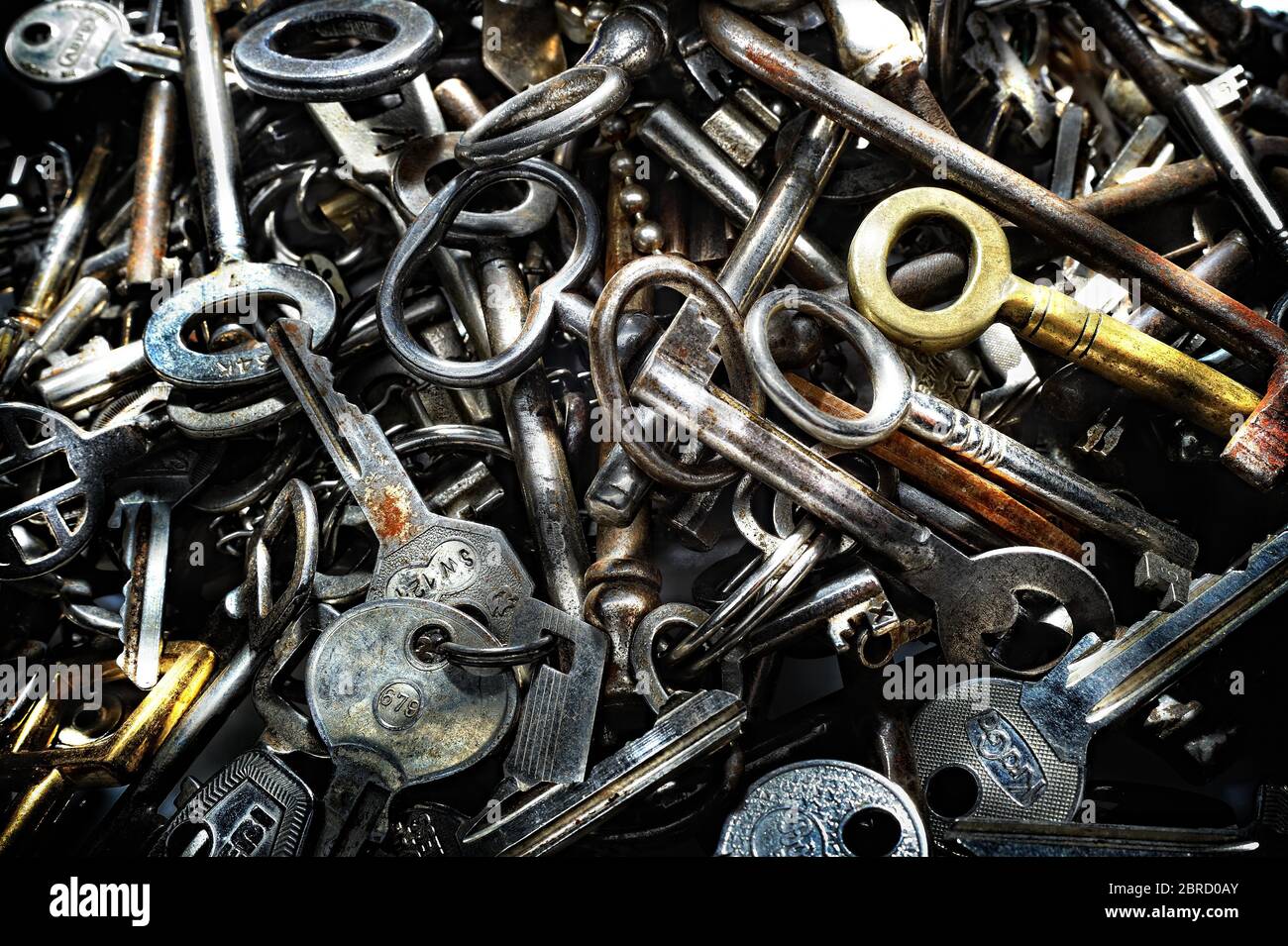 Molte vecchie chiavi, Germania Foto Stock