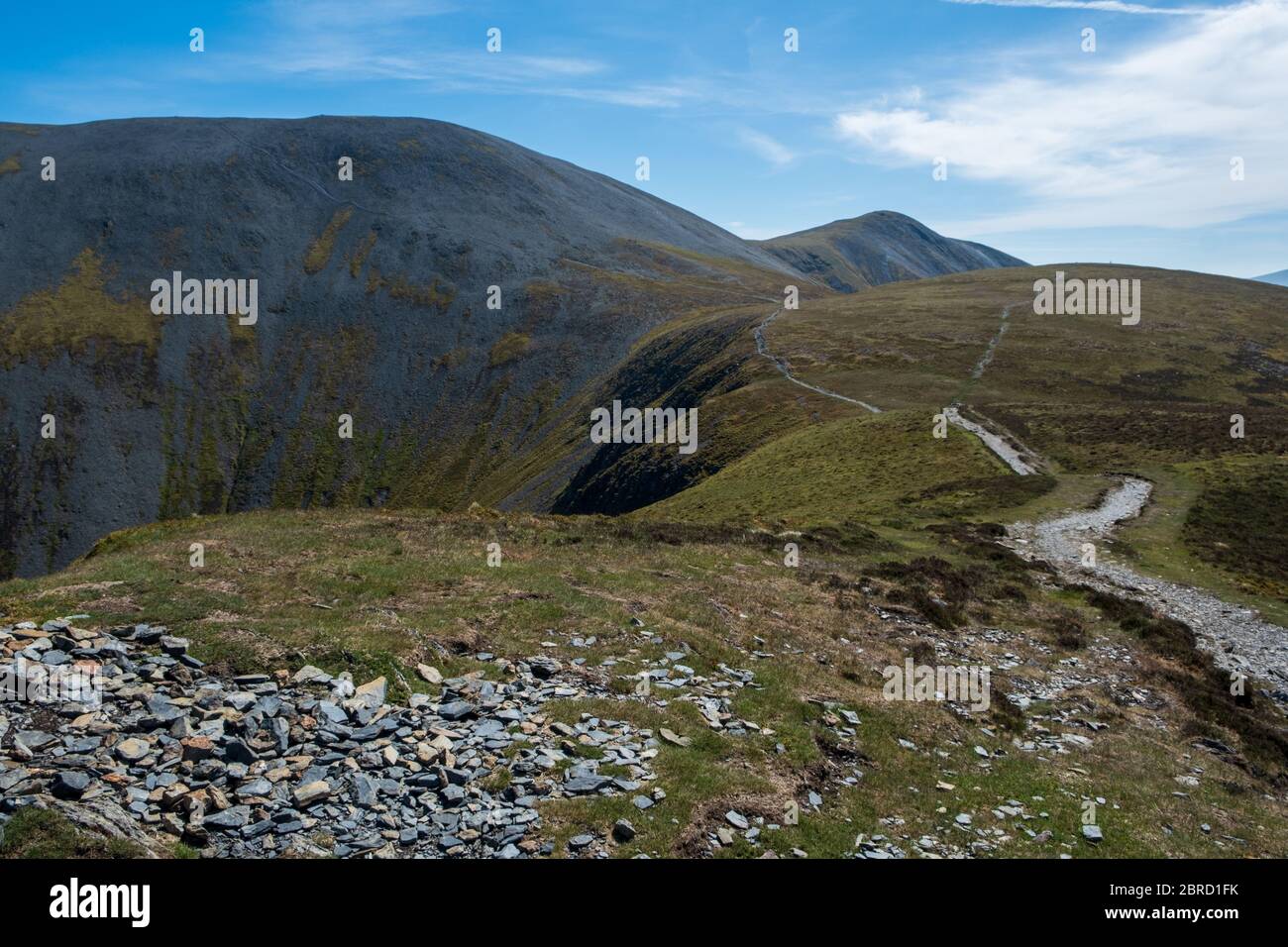 Ullock Pike Ridge attraverso Carl Side fino a Skiddaw Summit Foto Stock