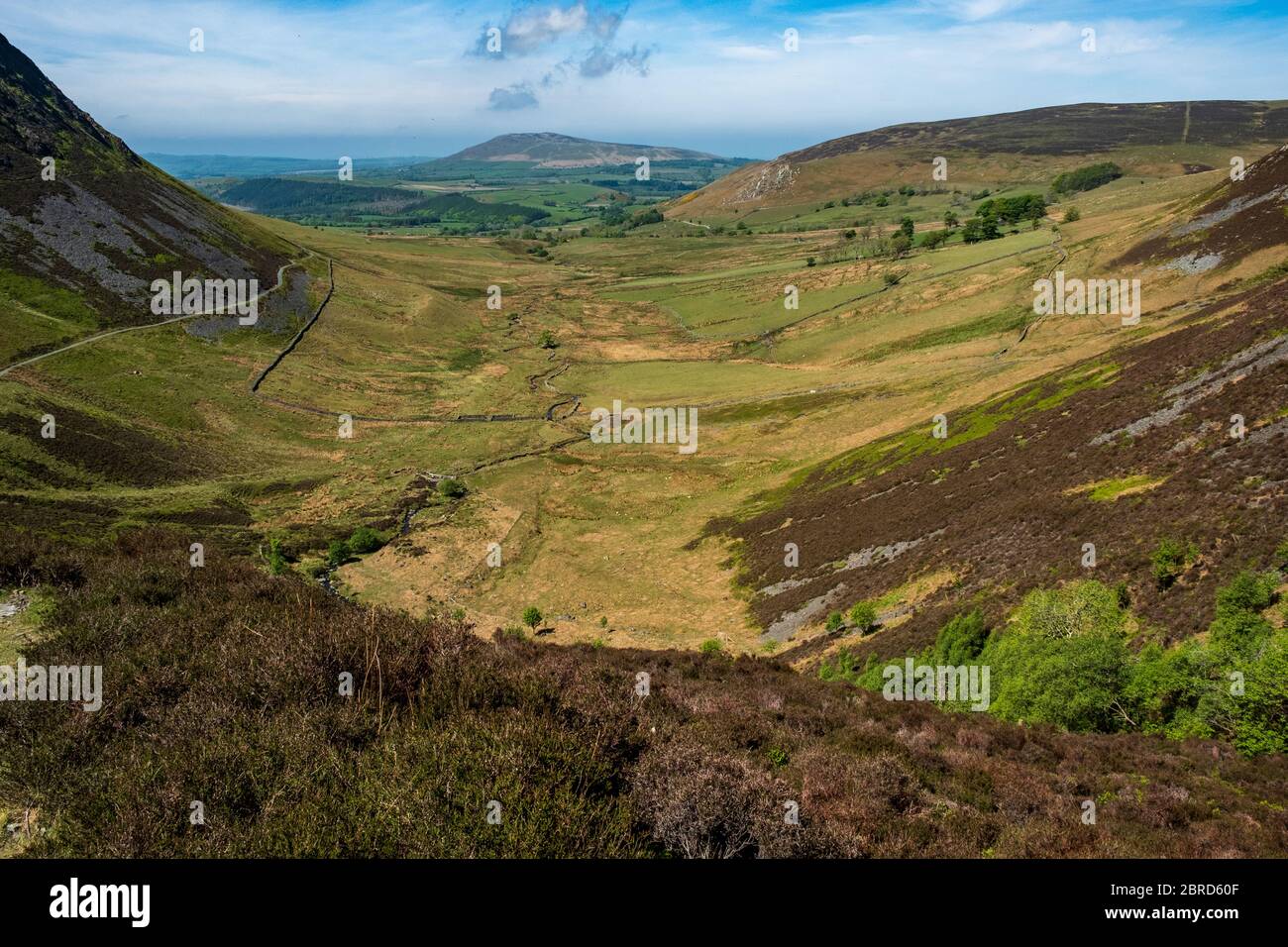 Ullock Pike Ridge attraverso Carl Side fino a Skiddaw Summit Foto Stock