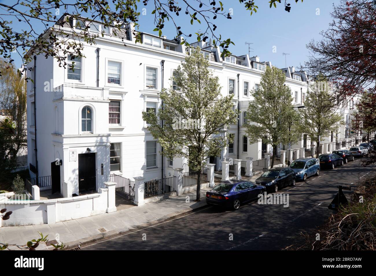 Blomfield Road, Maida vale, Londra, Regno Unito Foto Stock