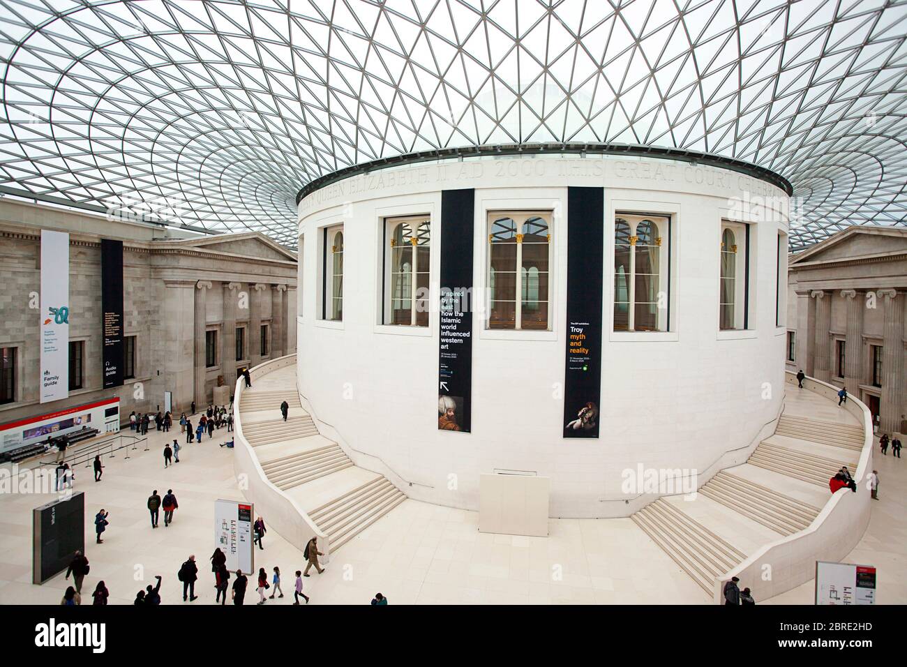 Squisito interno del British Museum Foto Stock
