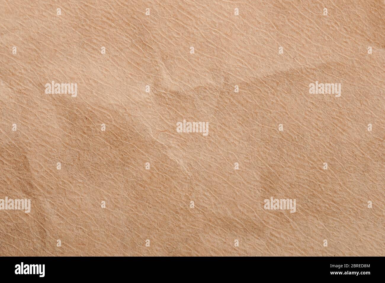Vista ravvicinata della macro di sfondo in carta marrone testurizzata Foto Stock